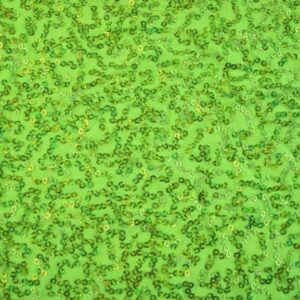 Luxury Sequin Dance Wear Stretch Lycra Fabric Material - FLO YELLOW