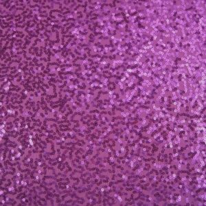 Luxury Sequin Dance Wear Stretch Lycra Fabric Material - FUCHSIA
