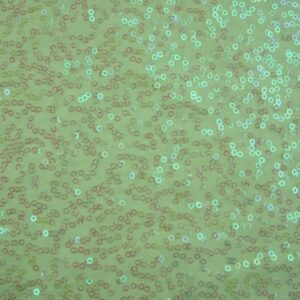 Luxury Sequin Dance Wear Stretch Lycra Fabric Material - LEMON PEARL