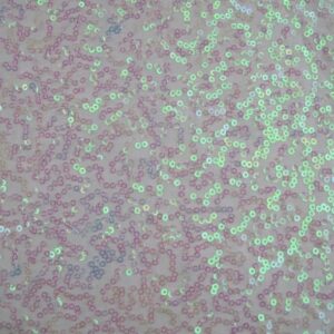 Luxury Sequin Dance Wear Stretch Lycra Fabric Material - PINK PEARL
