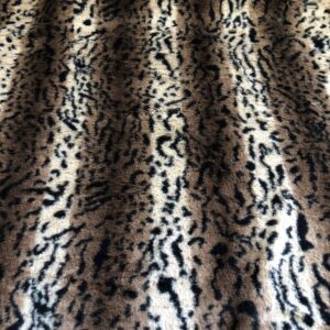 Super Luxury MICRO Faux Fur Fabric Material - LYNX BROWN