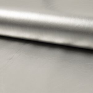 Luxury Shiny Lack Leather Fabric Material - SILVER