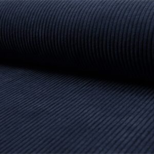Luxury Jumbo Corduroy Velvet Fabric Material - NAVY
