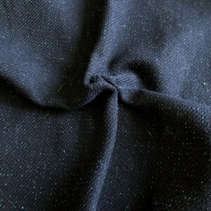 Luxury Wool Blend TWEED Fabric Material - NT10 NAVY