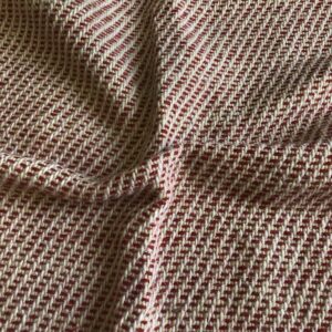 Luxury Wool Blend TWEED Fabric Material - NT5 RED/PINK/BEIGE