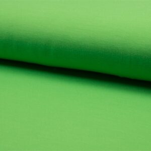 Luxury FRENCH TERRY Cotton Jersey Fabric Material - NEON GREEN