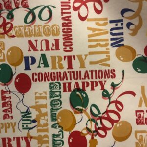 Wipe Clean PVC Table Cloth Waterproof Cover Protector - PARTY