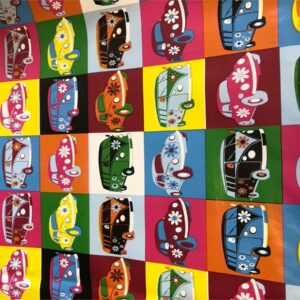 Wipe Clean PVC Table Cloth Waterproof Cover Protector - VW HIPPY