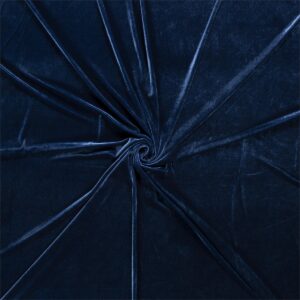 Luxury Stretchy Shiny Velvet Fabric Material - COBALT