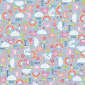 Soft Shell 3-LAYER Waterproof Fabric Material SHINE BRIGHT - LIGHT BLUE