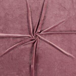 Luxury Stretchy SOFT Velvet Velour Fabric Material - DARK PINK