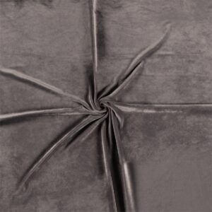 Luxury Stretchy SOFT Velvet Velour Fabric Material - TAUPE