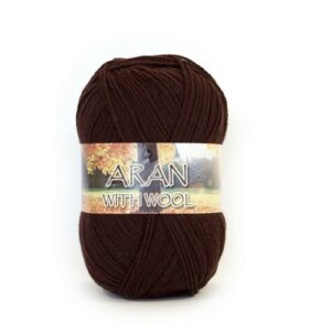 DY CHOICE Aran With Wool Knitting Yarn 100g - 607 CHOCOLATE