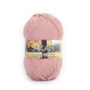 DY CHOICE Aran With Wool Knitting Yarn 100g - 610 ROSE PINK