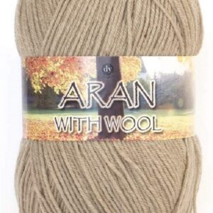 DY CHOICE Aran With Wool Knitting Yarn 100g - 604 OATMEAL