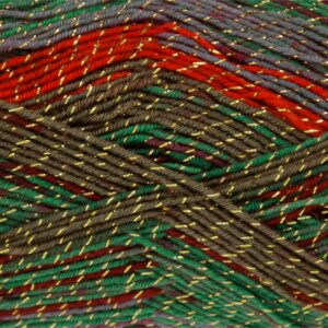 King Cole PARTY GLITZ 4PLY Knitting Yarn Wool 100g 2354 GRINCH