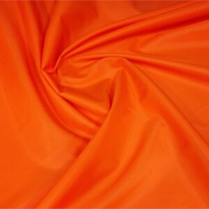 Waterproof 4oz NYLON Fabric Material PU Coated - HI-VIZ ORANGE