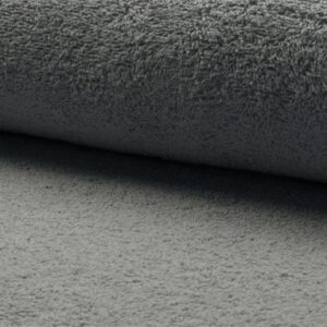 Double Sided Cotton TERRY TOWELLING Fabric Material - LT GREY