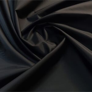 Waterproof 4oz NYLON Fabric Material PU Coated - BLACK