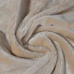 Super Luxury Faux Fur Fabric Material - TISSAVEL OATMEAL