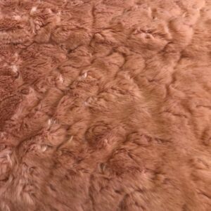 Super Luxury Faux Fur Fabric Material - APRICOT BEAR
