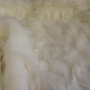 Super Luxury Faux Fur Fabric Material HI LO IVORY