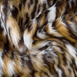 Animal Fun Faux Fur Fabric Material - OCELOT