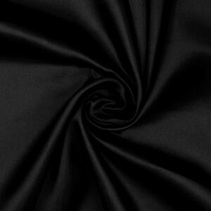 Polyester Liquid Satin Fabric Material BLACK