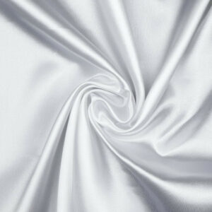 Polyester Liquid Satin Fabric Material OFF WHITE