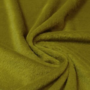 Jersey Coral Cuddlesoft Fleece Purring Fur Fabric Material OLIVE