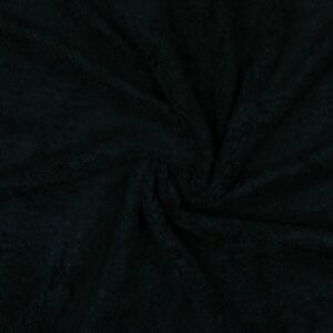 Mary Lamb Cuddle Fleece Fur Fabric Material BLACK