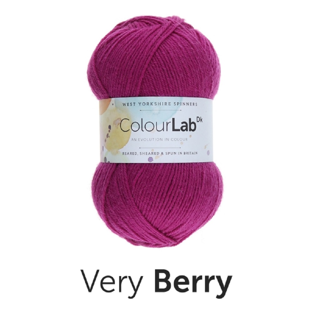 West Yorkshire Spinners Colourlab DK Yarn Wool - 647 Very Berry - CRS ...
