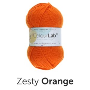 West Yorkshire Spinners Colourlab DK Yarn Wool - 476 Zesty Orange