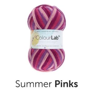 West Yorkshire Spinners Colourlab DK Yarn Wool - 893 Summer Pinks
