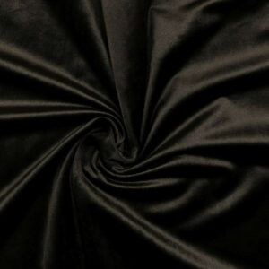 Plush Velvet Velour Fabric Material Dark Brown