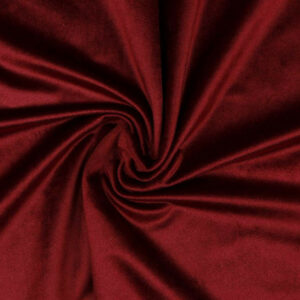 Plush Velvet Velour Fabric Material Bordeaux