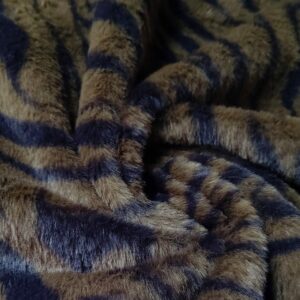 Super Luxury Faux Fur Fabric Material TIGER PRINT GREEN