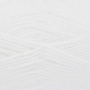 King Cole BIG VALUE Double Knitting Wool Yarn 100g - 001 White