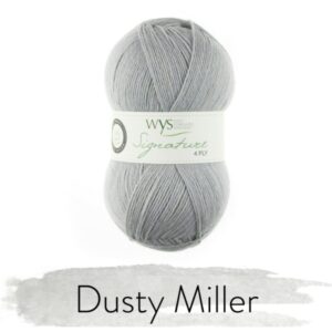 WYS Signature 4 ply Florist Knitting Wool Yarn 100g - 129 Dusty Miller