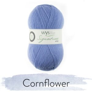 WYS Signature 4 ply Florist Knitting Wool Yarn 100g - 325 Cornflower