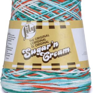 Lily Sugar 'n Cream CONE Aran Knitting Wool Yarn 400g - 2013 Ahoy Ombre