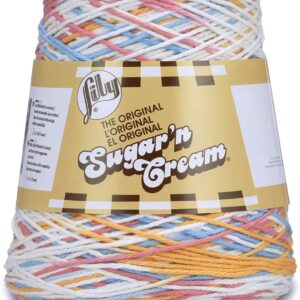 Lily Sugar 'n Cream CONE Aran Knitting Wool Yarn 400g - 2612 Kitchen Breeze Ombre