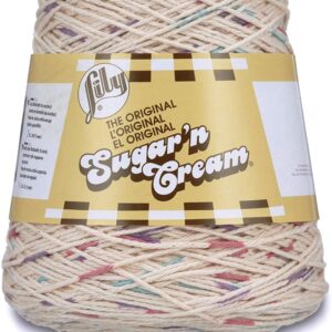 Lily Sugar 'n Cream CONE Aran Knitting Wool Yarn 400g - 2178 Potpourri Prints
