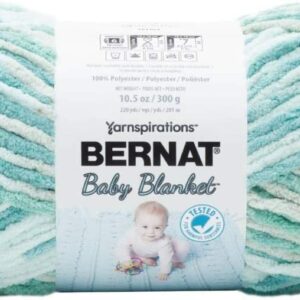 Bernat BABY BLANKET SUPER CHUNKY Knitting Yarn Wool 300g - 04795 Baby Blue Green