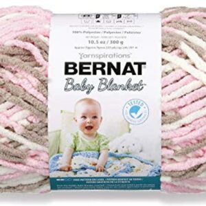 Bernat BABY BLANKET SUPER CHUNKY Knitting Yarn Wool 300g - 04421 Little Petunias