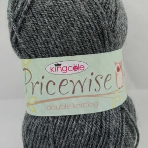 King Cole PRICEWISE DK Double Knitting Yarn Wool 100g 29 Dark Grey