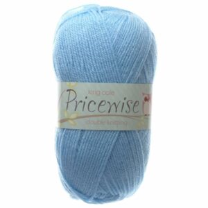 King Cole PRICEWISE DK Double Knitting Yarn Wool 100g 19 Baby Sky