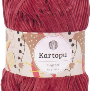 Kartopu Elegance Chenille Yarn - 0063 Raspberry