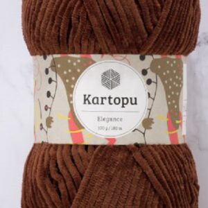 Kartopu Elegance Chenille Yarn - 0045 Brown