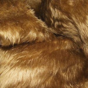 Plain Fun Faux Fur Fabric Material - ANTELOPE BROWN